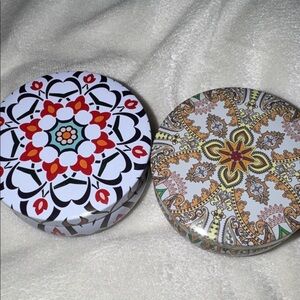 Qty of 2 Colorful Soy Wax Candles- assorted prints